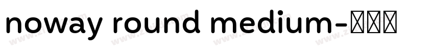 noway round medium字体转换